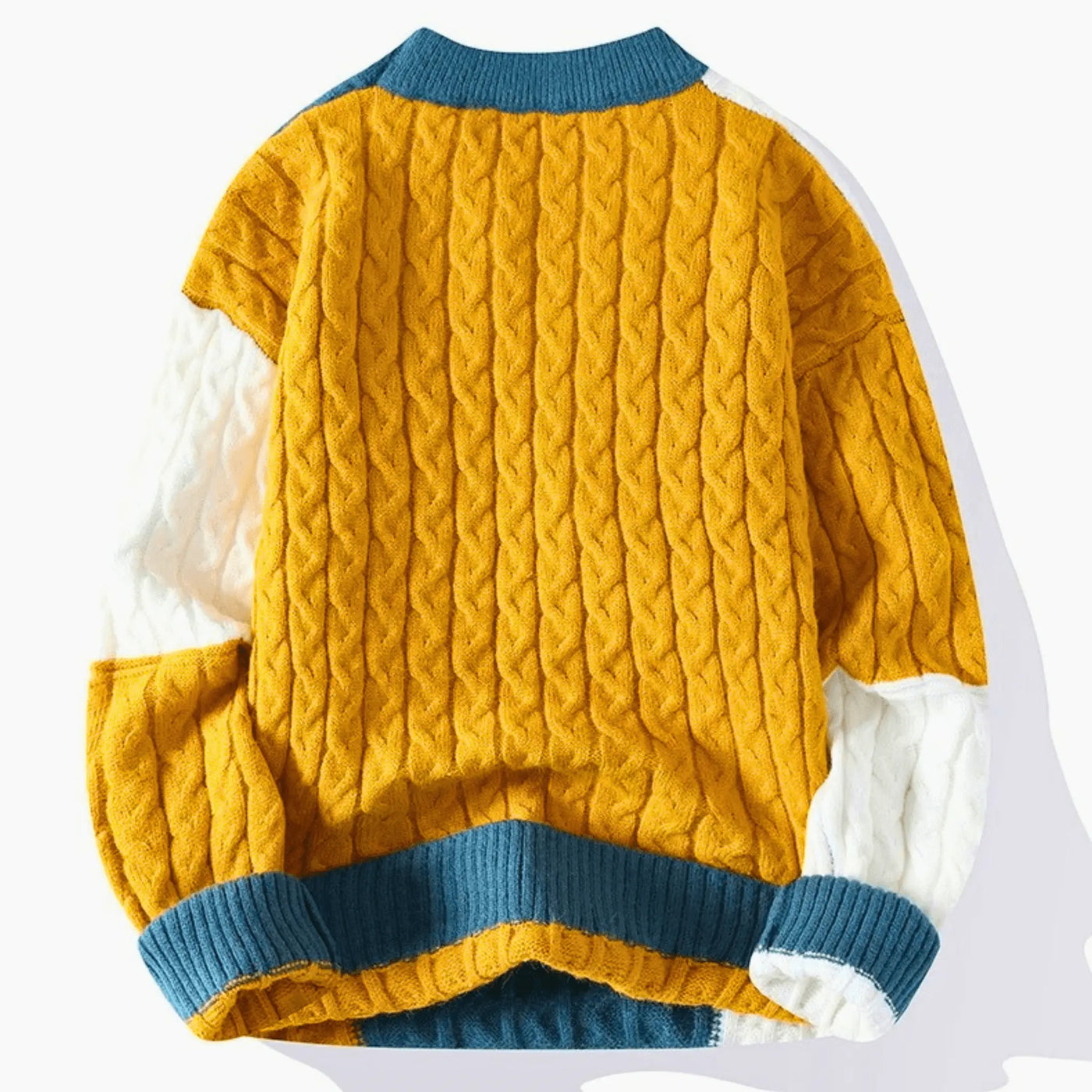 Men's Knitted Patchwork Pullover ASTRAL W NOBLE