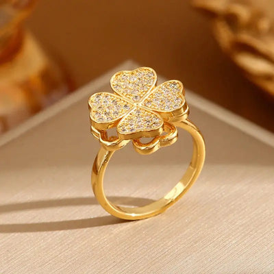 LuckyCharm Zirconia Clover Ring ASTRAL W NOBLE